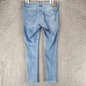 Levis Jeans Womens 31 711 Blue Stretch Mid Rise Skinny *Read*